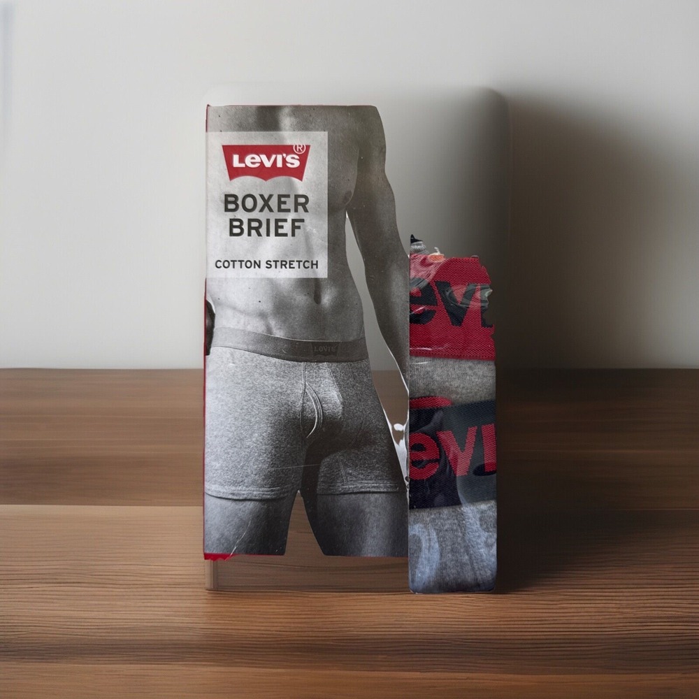 Levi's Boxer Brief Cotton 3‎ Pack Contour Pouch Large 34-38